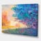 Designart - Sunset In Autumnal Landscape - Traditional Canvas Wall Art Print